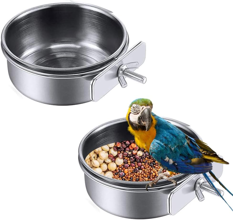 Comedero Acero Inoxidable Para Aves y Roedores (Tazon)