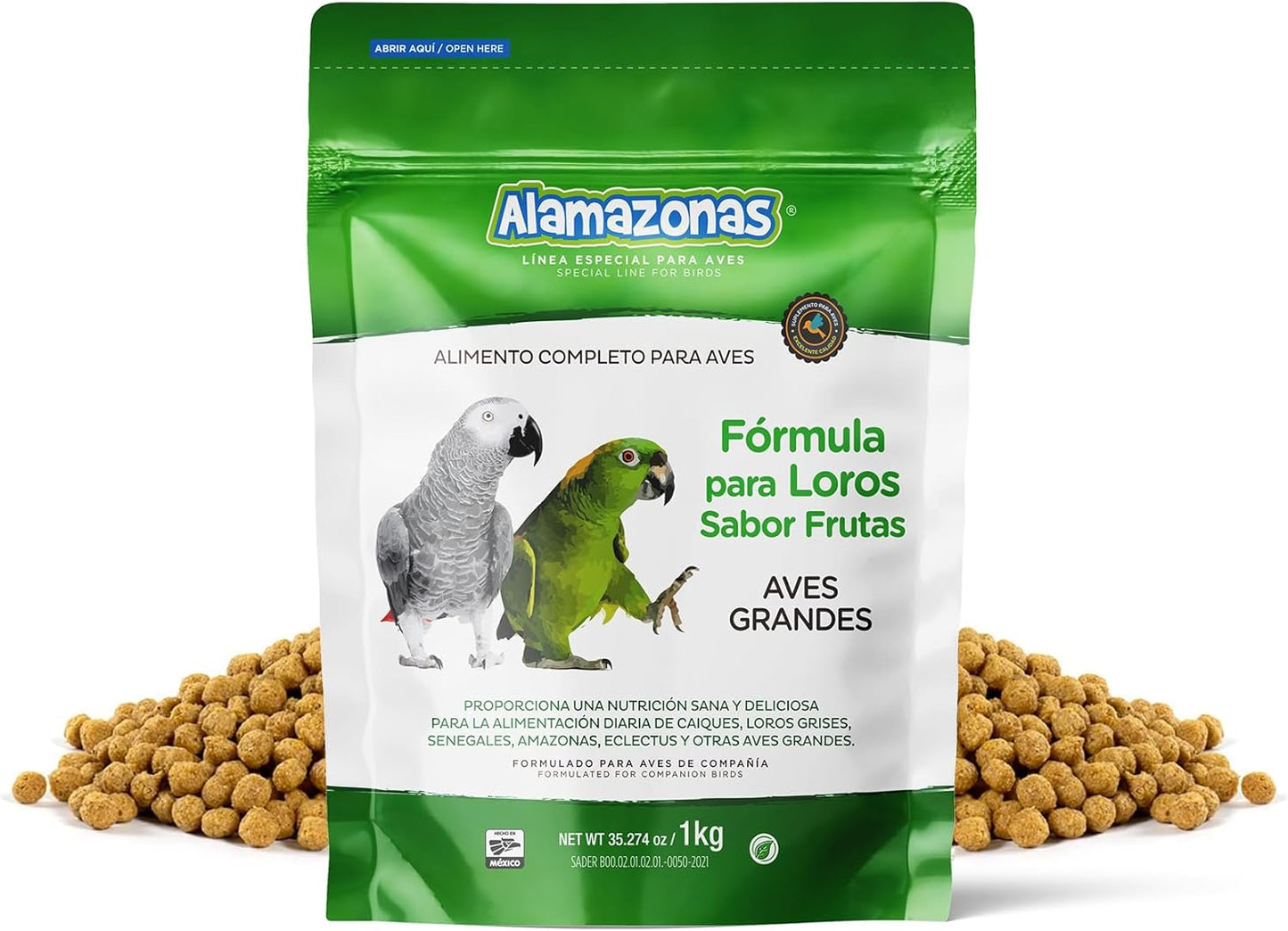 Fórmula Croquetas Para Loros Psitacidos Y Guacamayas (Aves Grandes)