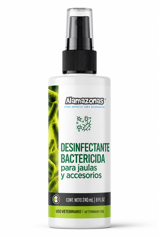 Desinfectante Bactericida Germicida para jaulas y accesorios