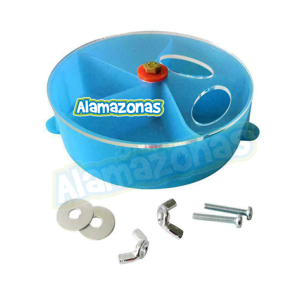 Juguete Ruleta Comedero 13cm Ninfas Conuros Aratingas Alamazonas