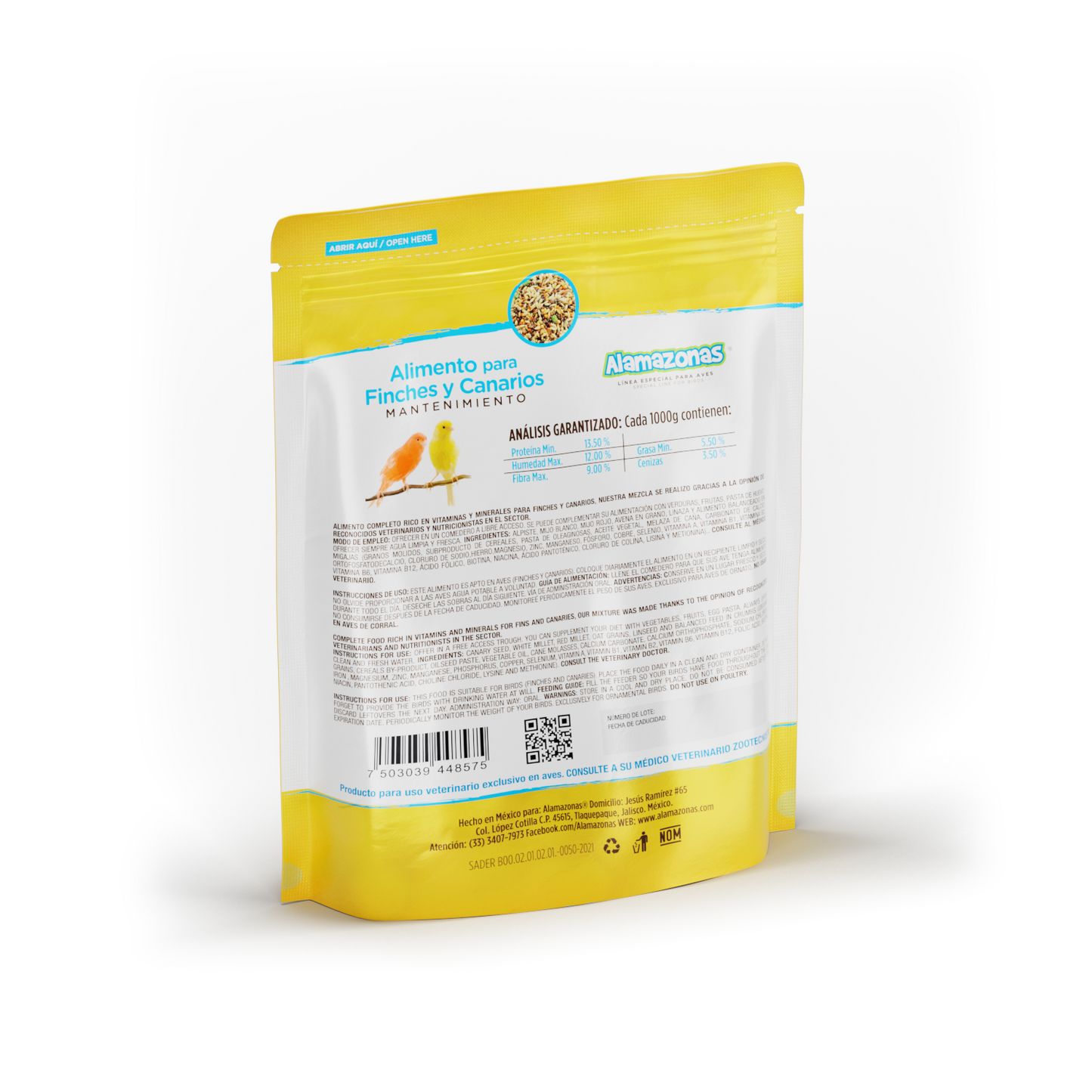 Alimento Mantenimiento para Finches y Canarios Alamazonas®