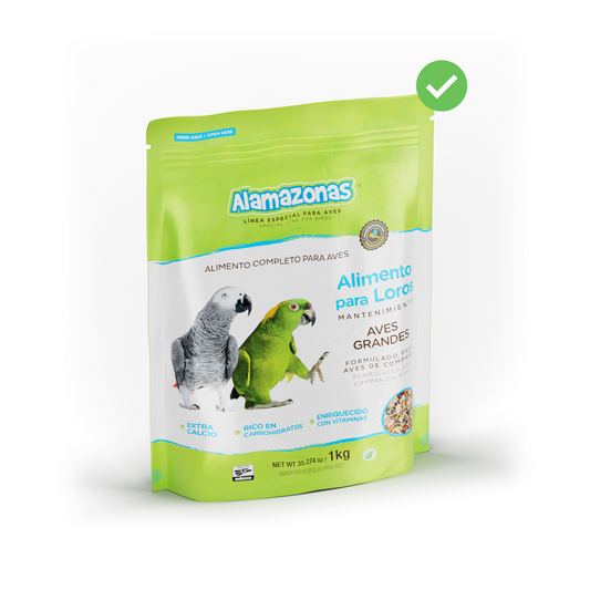 Alimento Mantenimiento para Loros, Cacatúas y Guacamayas