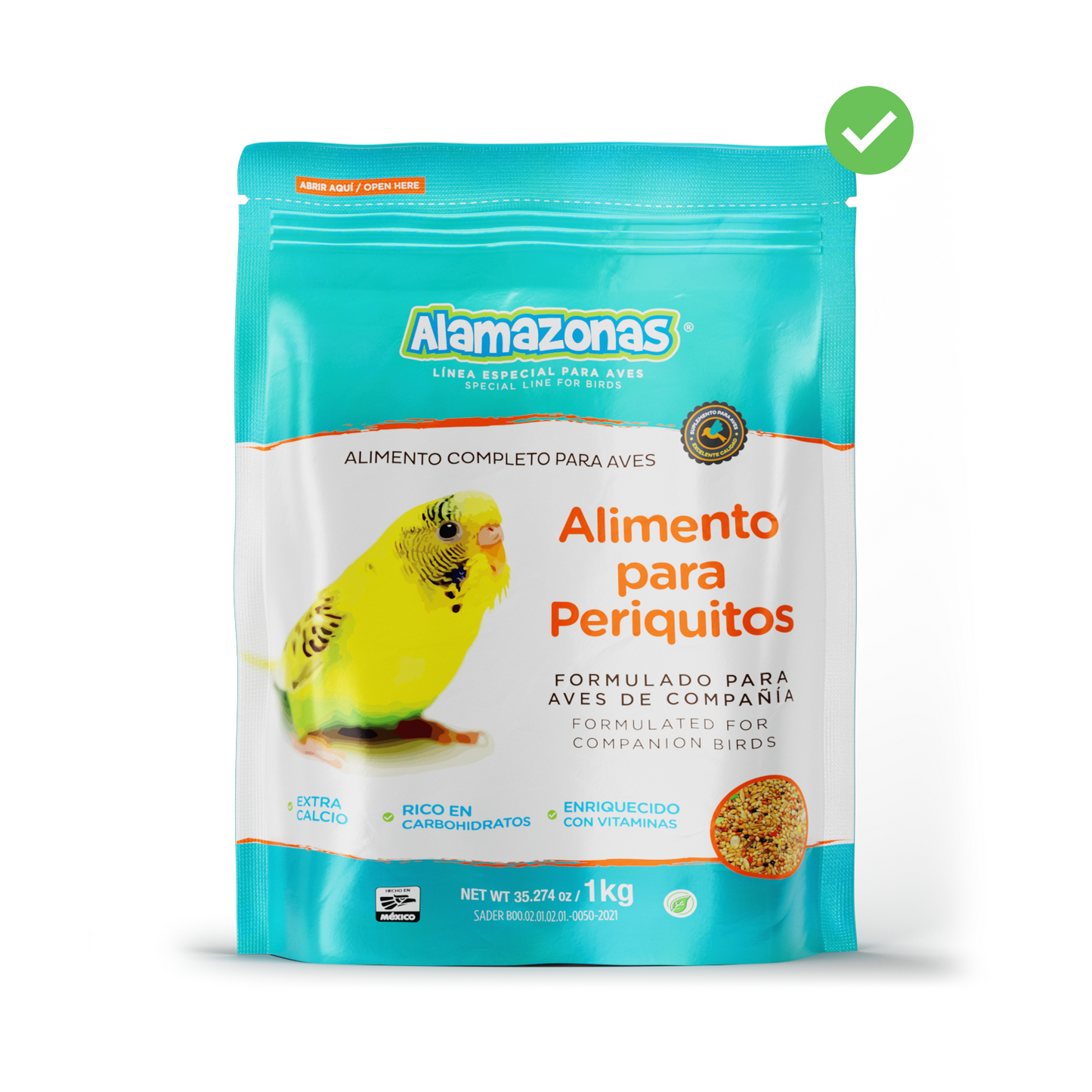 Alimento Mantenimiento Para Periquitos Australianos Budgies