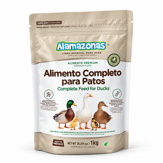 Alimento Completo Para Patos Gansos Y Aves Acuáticas (Premium Pellet Feed for Ducks)