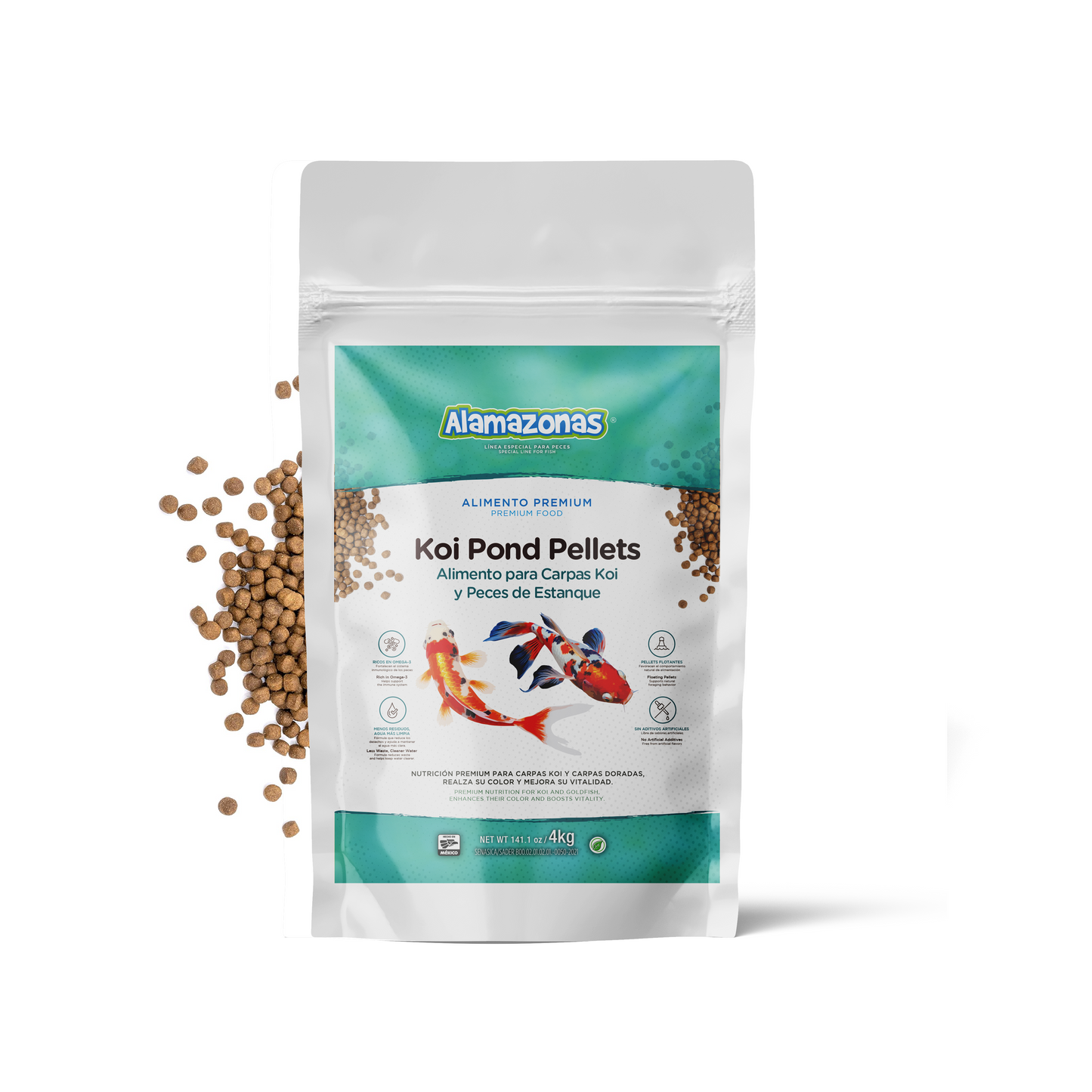 Koi Pond Pellets Alimento Carpas Koi Carpas Doradas (Goldfish)