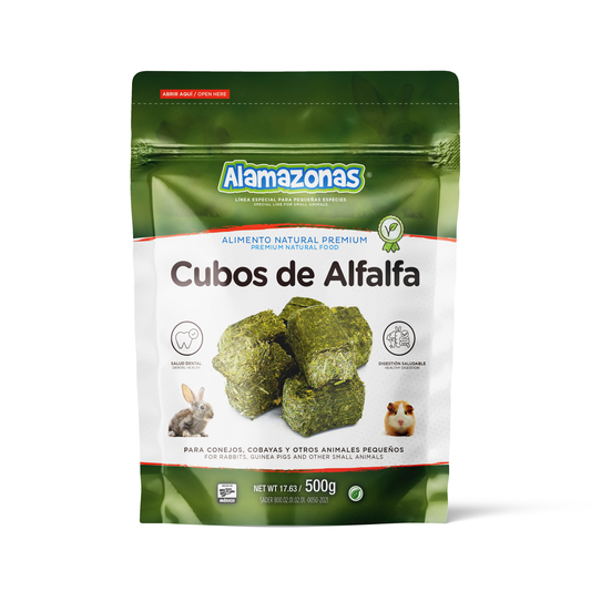 Cubos de Alfalfa Snack Premium 500g Hámster, Cuyo (Cavia) Jerbo, Chinchilla y Conejo (Rabbit) (copia)