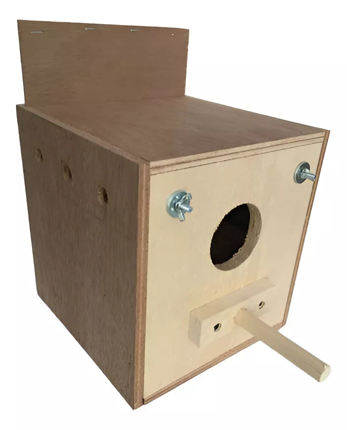 Nido Con Caja Para Periquito Ingles Budgie Pro