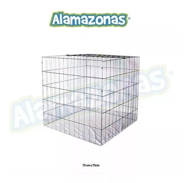 Jaula Rascadero Para Aves (gallos, Palomas) 75x75cm