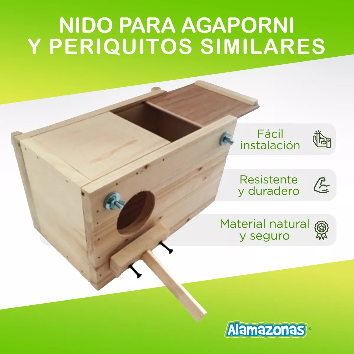 Nido Para Agapornis Y Periquitos Alamazonas