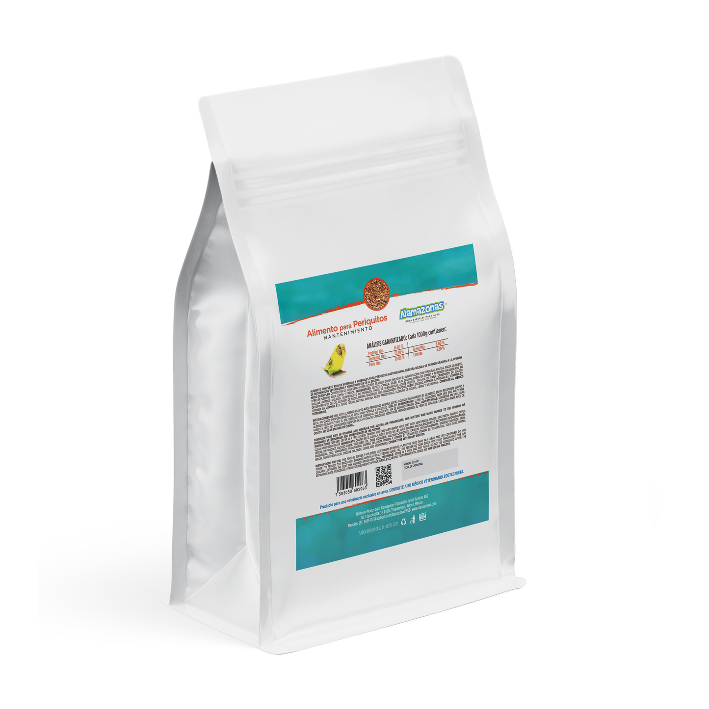 Alimento Mantenimiento Para Periquitos Australianos Budgies 3kg Alamazonas®