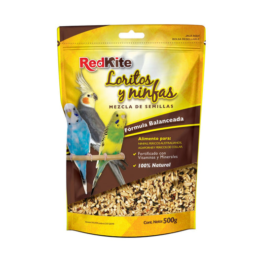 MEZCLA DE SEMILLAS PARA LORITOS Y NINFAS 500 G