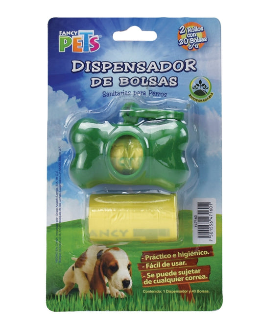 DISPENSADOR CON BOLSAS SANITARIAS - 30 PZ