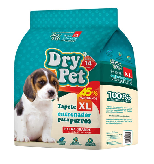 TAPETE ENTRENADOR DRY PET XL - 14 PZ