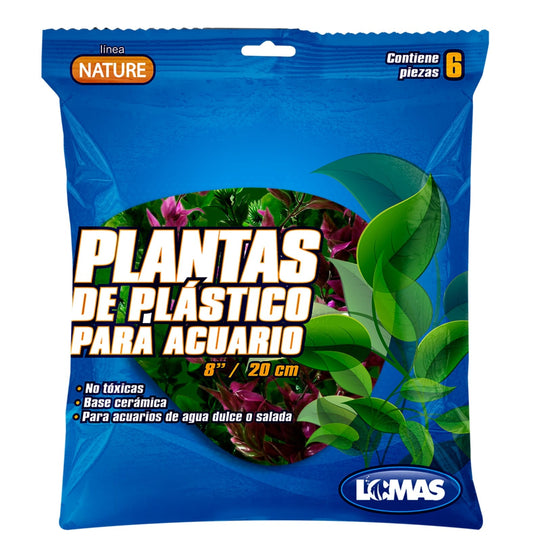 PLANTA P/ACUARIO 20 CM - 6 PZ