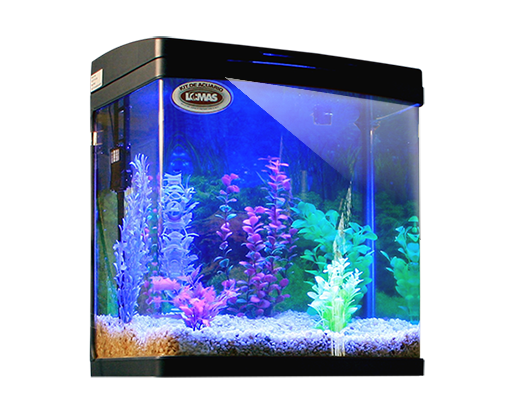 Kit De Acuario Rectangular Negro 25 Lt