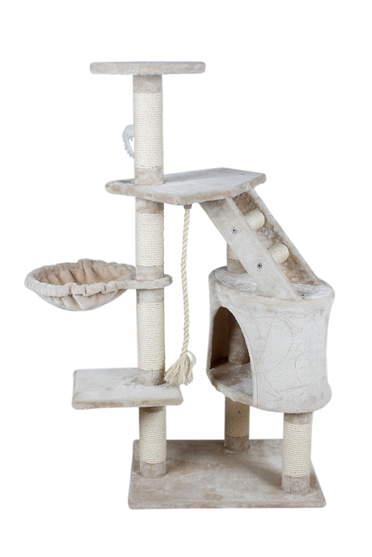 Mueble P/Gato C/Casa Y Hamaca 120 Cm