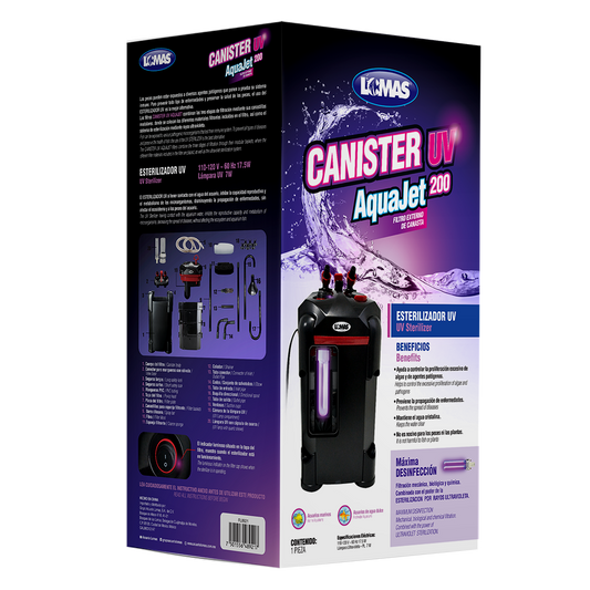 Filtro Externo De Canasta C/Uv Aquajet 200 L