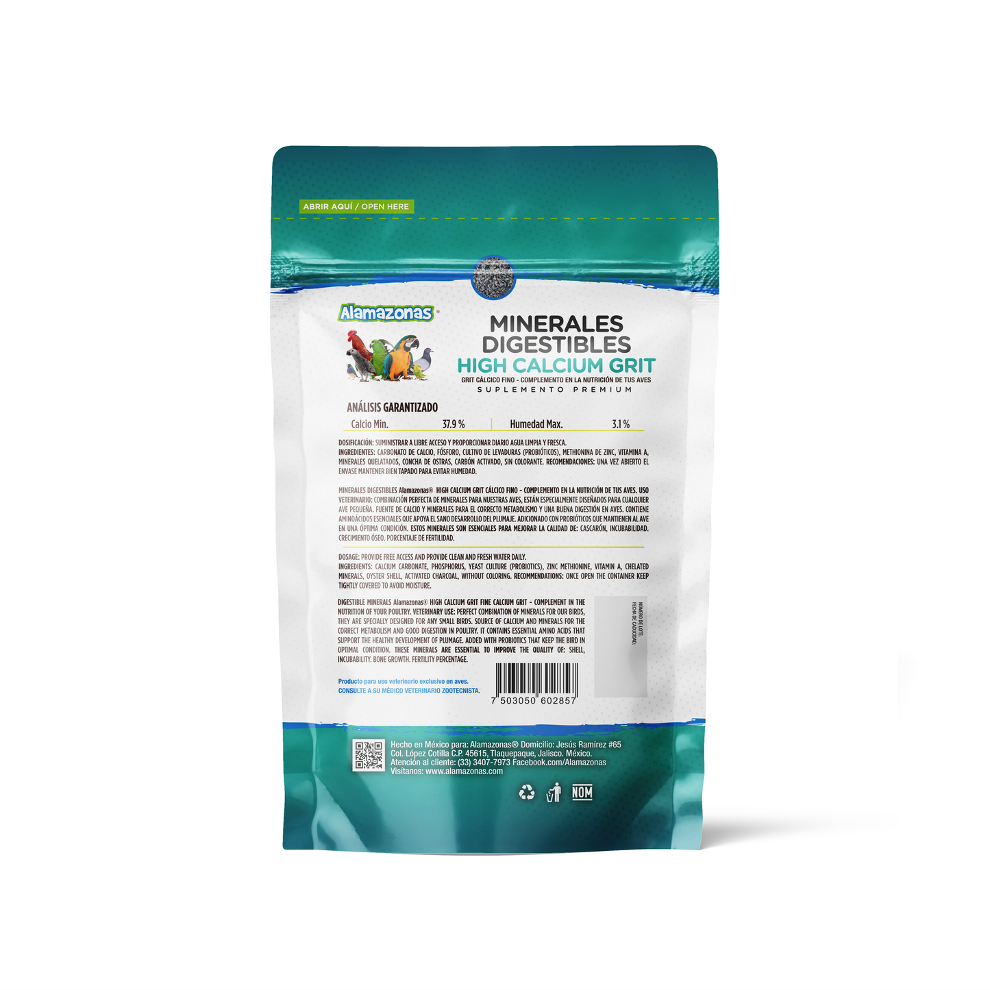 Minerales Digestibles High Calcium Grit Calcio