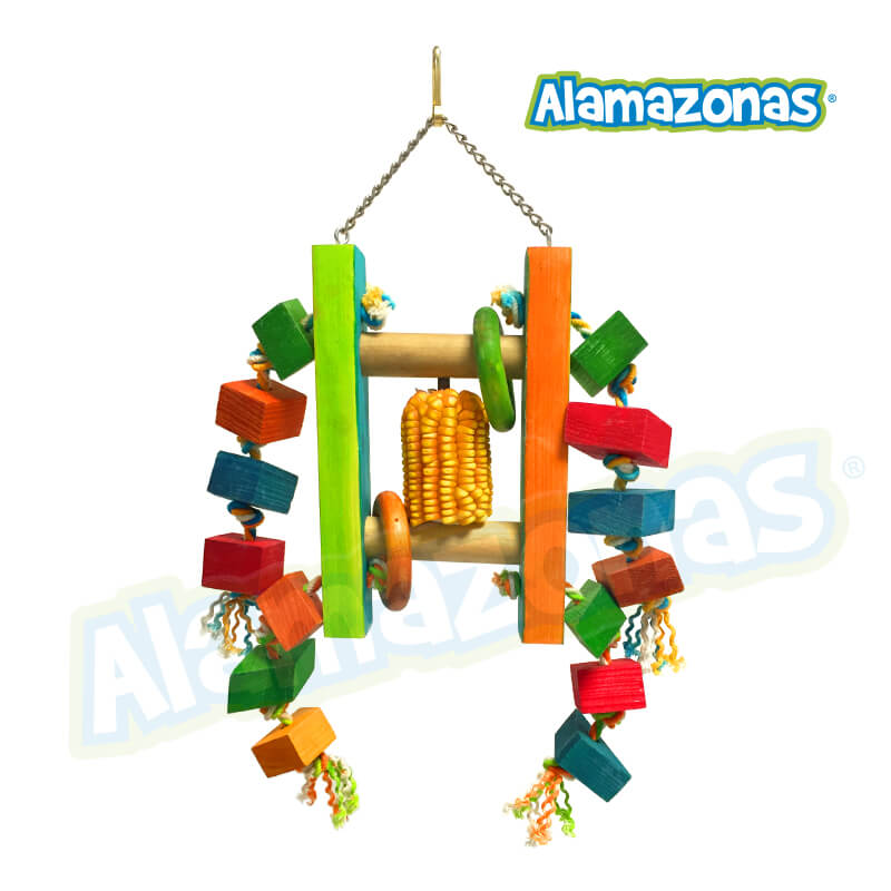 Juguete Para Loros (Portafruta) Grande Alamazonas