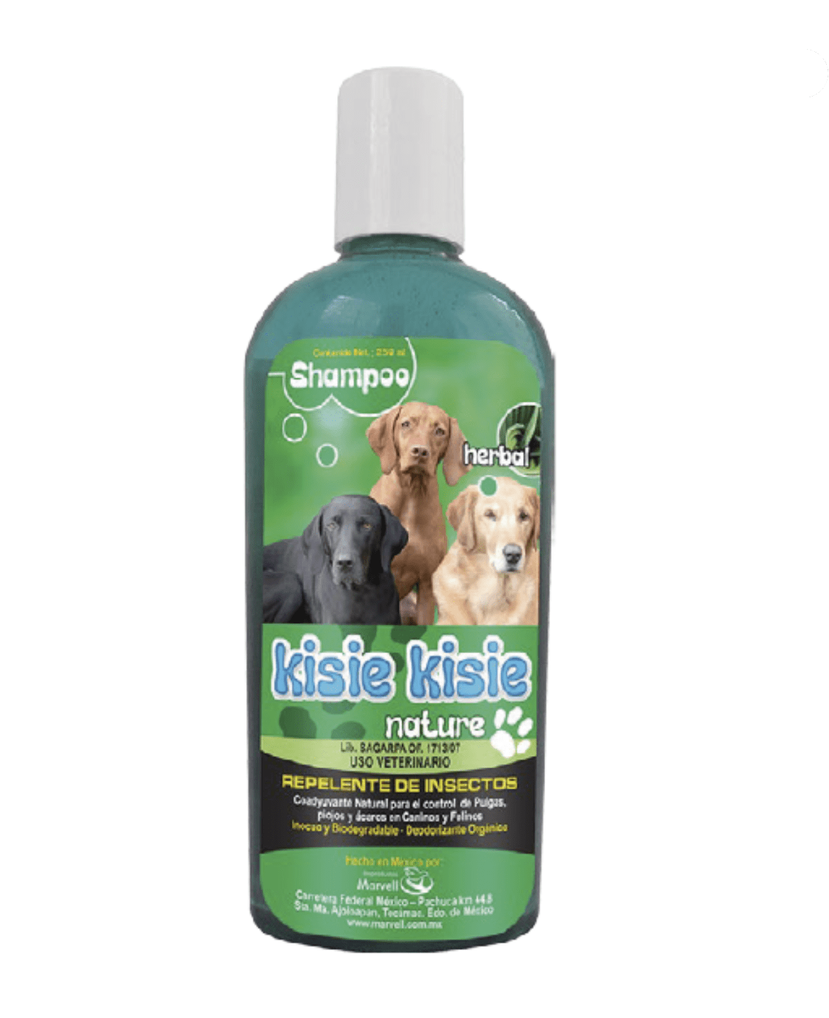 Shampoo Repelente y anti pulgas natural Herbal 250 ml Alamazonas