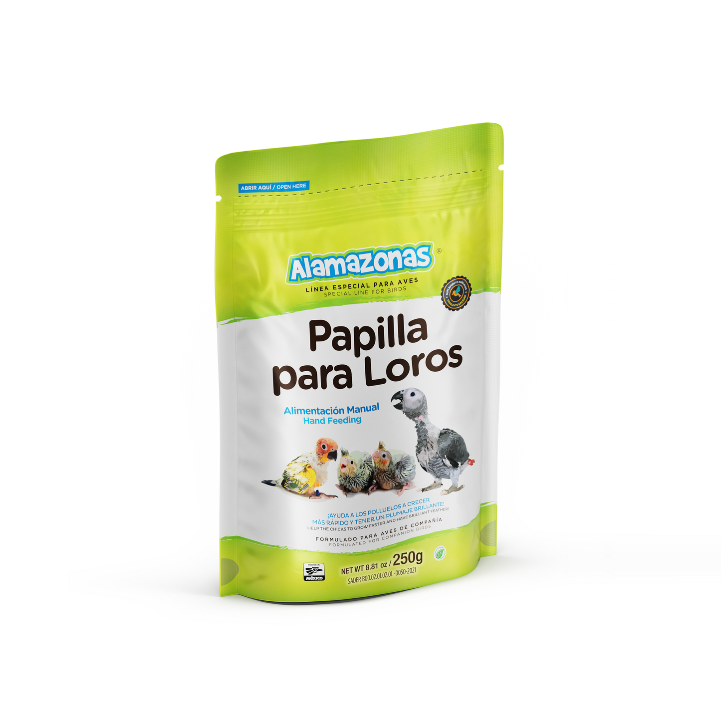 Papilla Para Loros (Psitácidos)