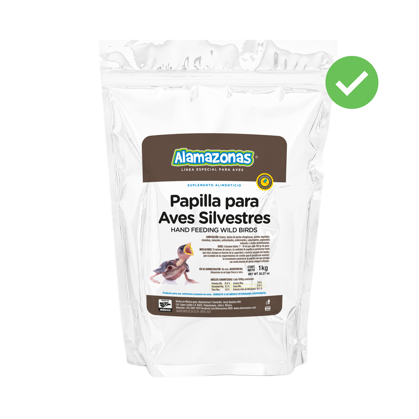 Papilla Para Aves Silvestres Wild Birds