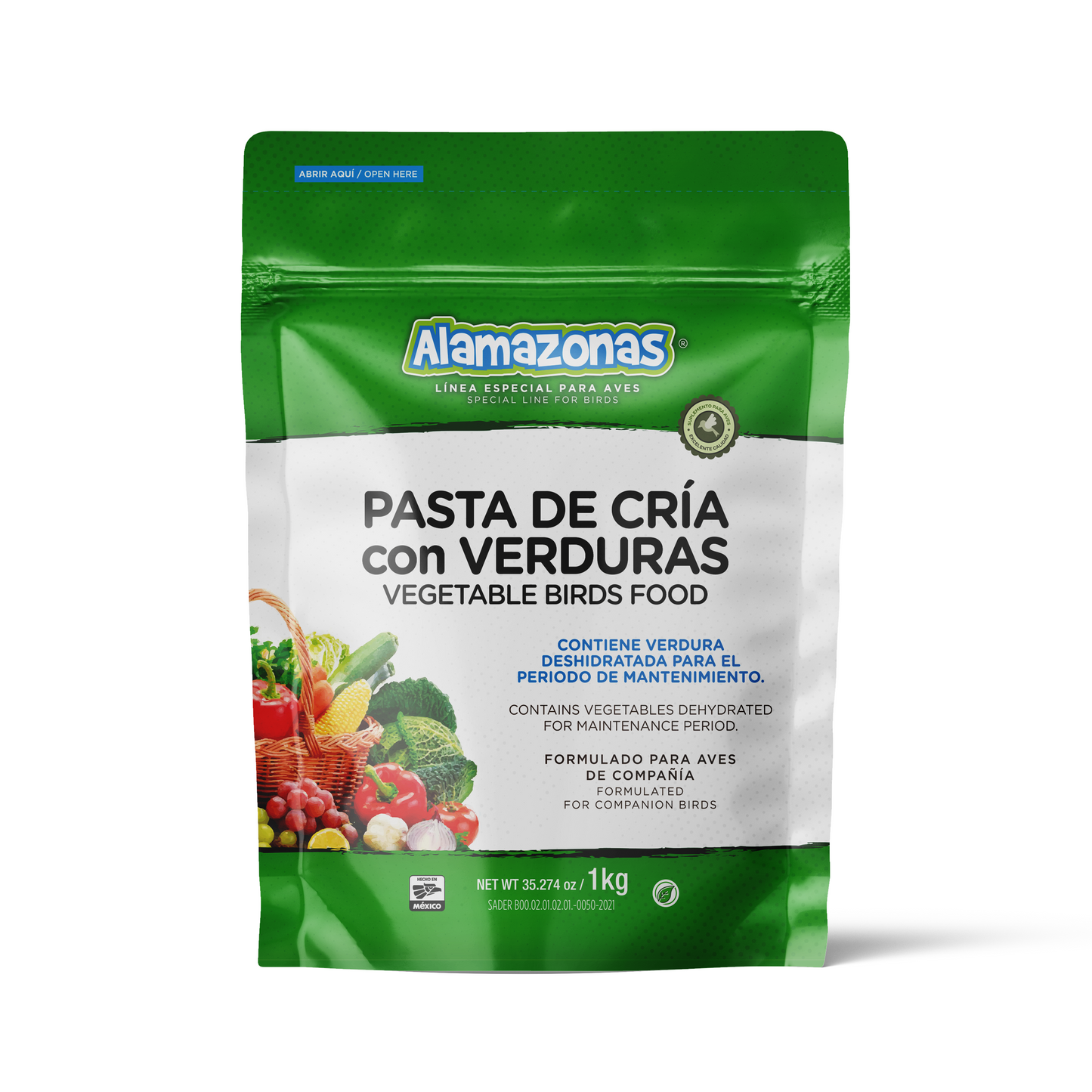 Pasta De Cría con Verduras