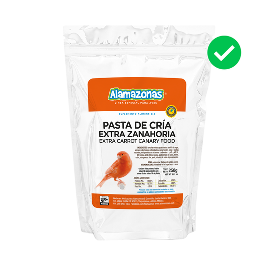 Pasta De Cría Extra Zanahoria PRO