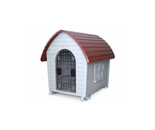 Casa Importada Para Perro Alamazonas C/Teja 74 X 48 X 66,5cm Puerta Metalica Incluida