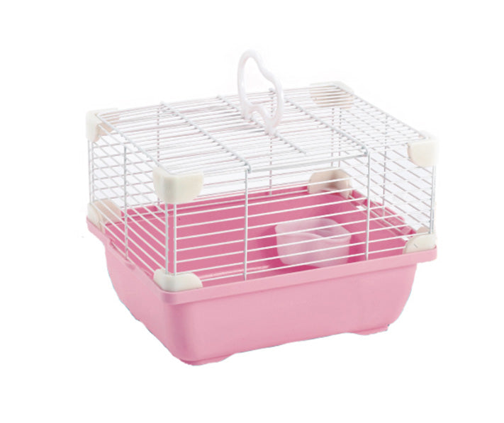 Jaula Plastica P/Hamster Alamazonas Hamster Land Importada (Rosa) 24.0x18.3x16.0