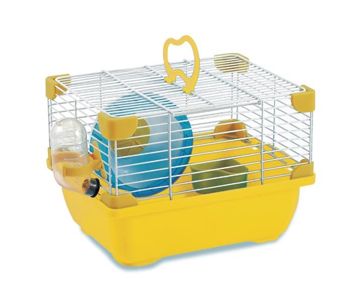 JAULA PLASTICA P/HAMSTER SUNNY HAMSTER LAND IMPORTADA (AMARILLO) 24.0X18.3X16.0