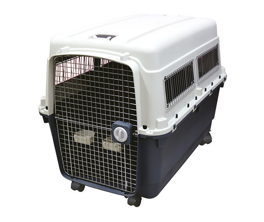 Transportadora Kennel Jumbo P/Perro Importada 122x83x90 (Incluye Set De Ruedas)