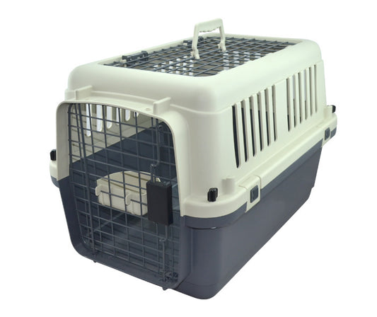 Transportadora Kennel Chica P/Perro Importada 2 Puertas 60.7x40x40.5