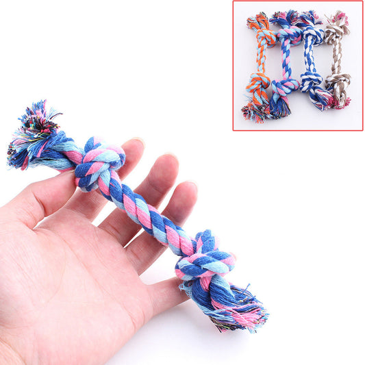 Nudo de algodón para cachorros (dientes limpios) Juguete Masticables 15cm