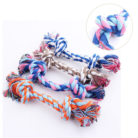 Nudo de algodón para cachorros (dientes limpios) Juguete Masticables 15cm