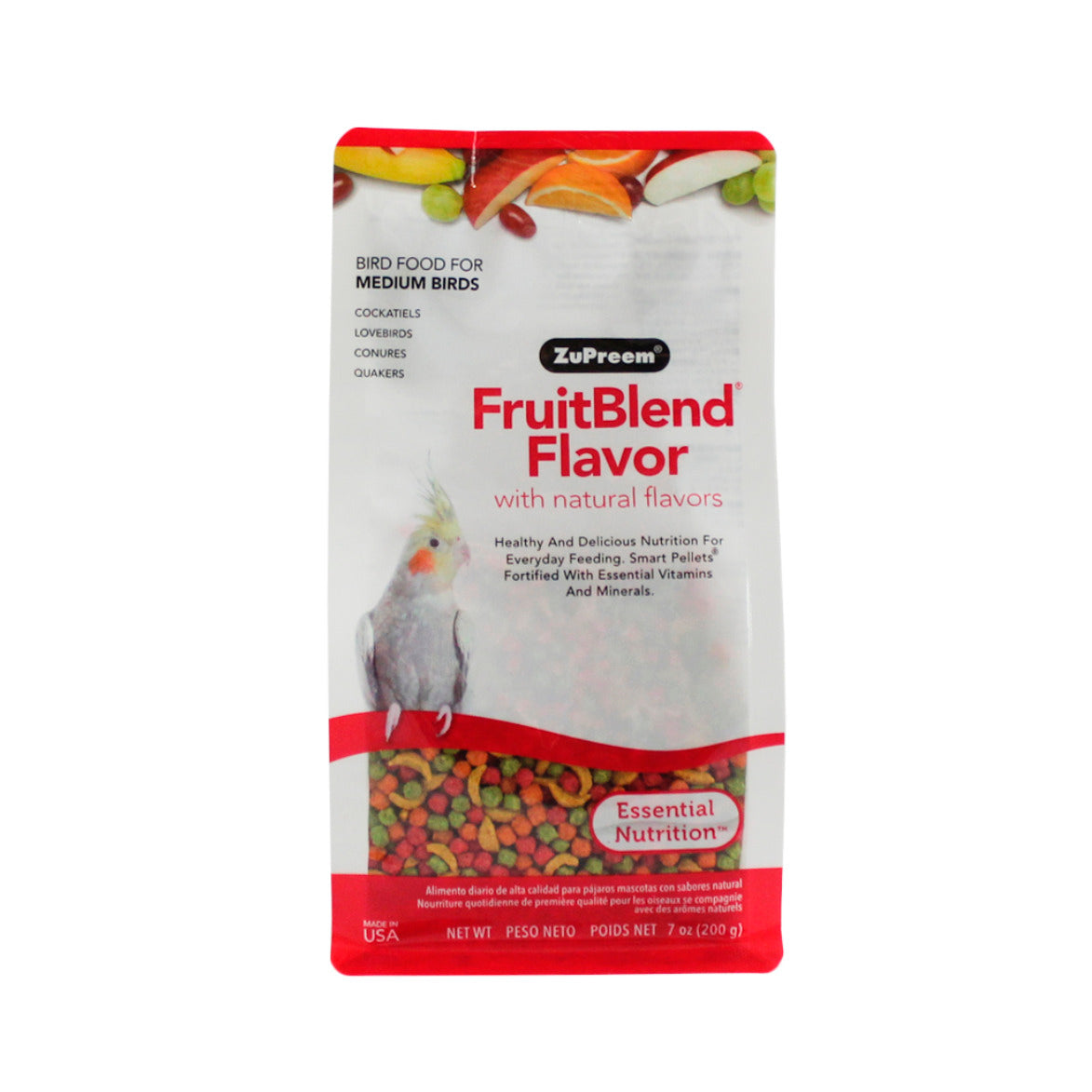 Alimento fruitblend para ninfas