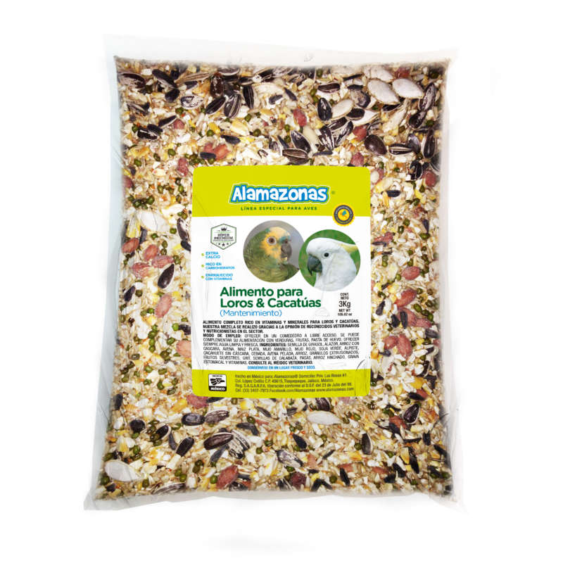 Alimento Mantenimiento para Loros, Cacatúas y Guacamayas