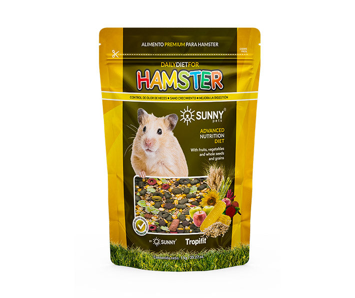 Alimento Premium By Tropifit para Hamster (Frutas, Vegetales, Semillas Y Cereales Enteros)