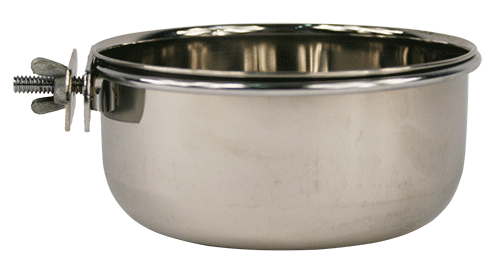 Comedero Bebedero Acero Inoxidable Para Aves y Roedores (Tazón)