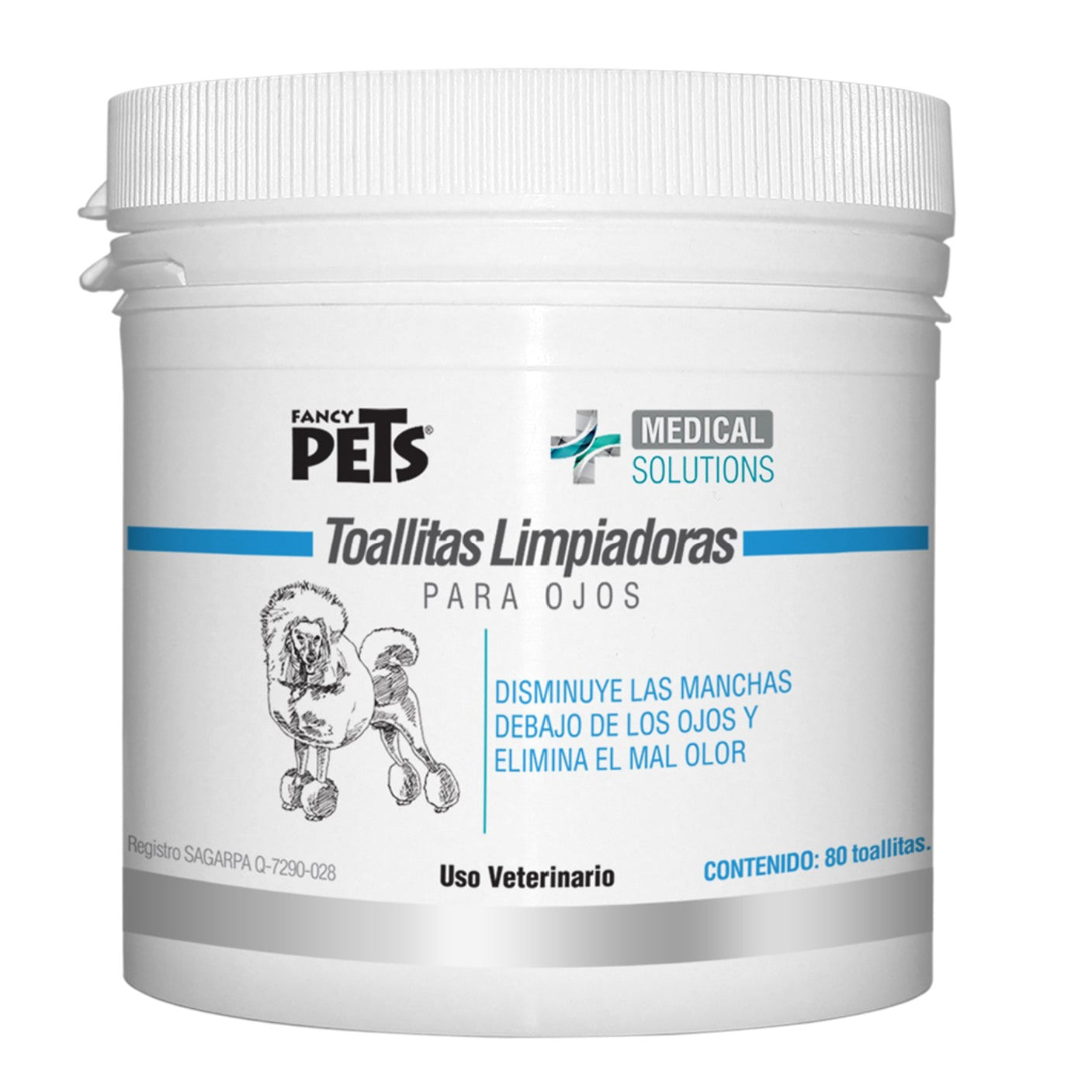 Medical Solutions toallitas limpiadoras p/ojos 80 pz
