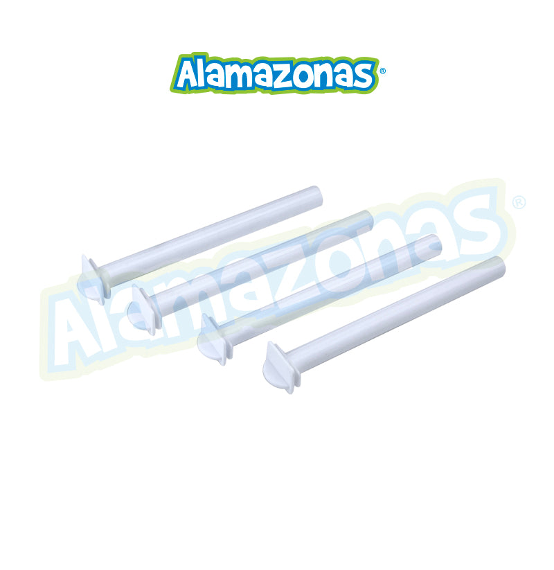 Palo Plastico Blanco Inyectado