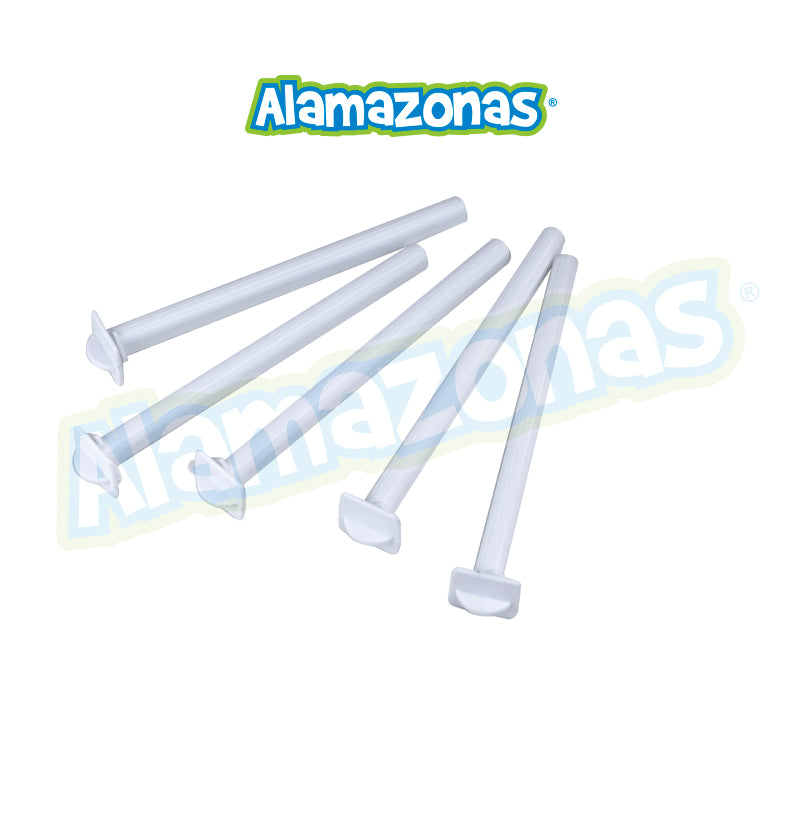 Palo Plastico Blanco Inyectado