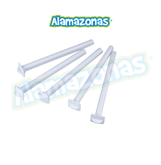 Palo Plastico Blanco Inyectado