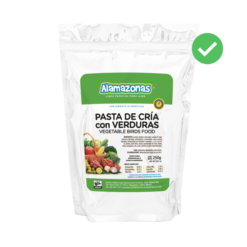 Pasta De Cría con Verduras