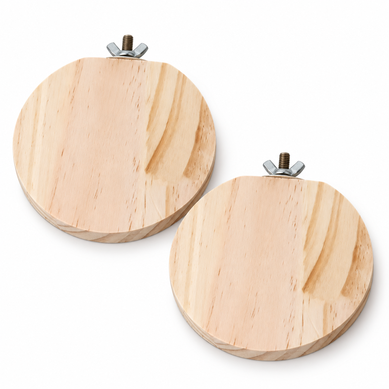 Percha Circular Triplay Pino 10cm (Kit 2 piezas)