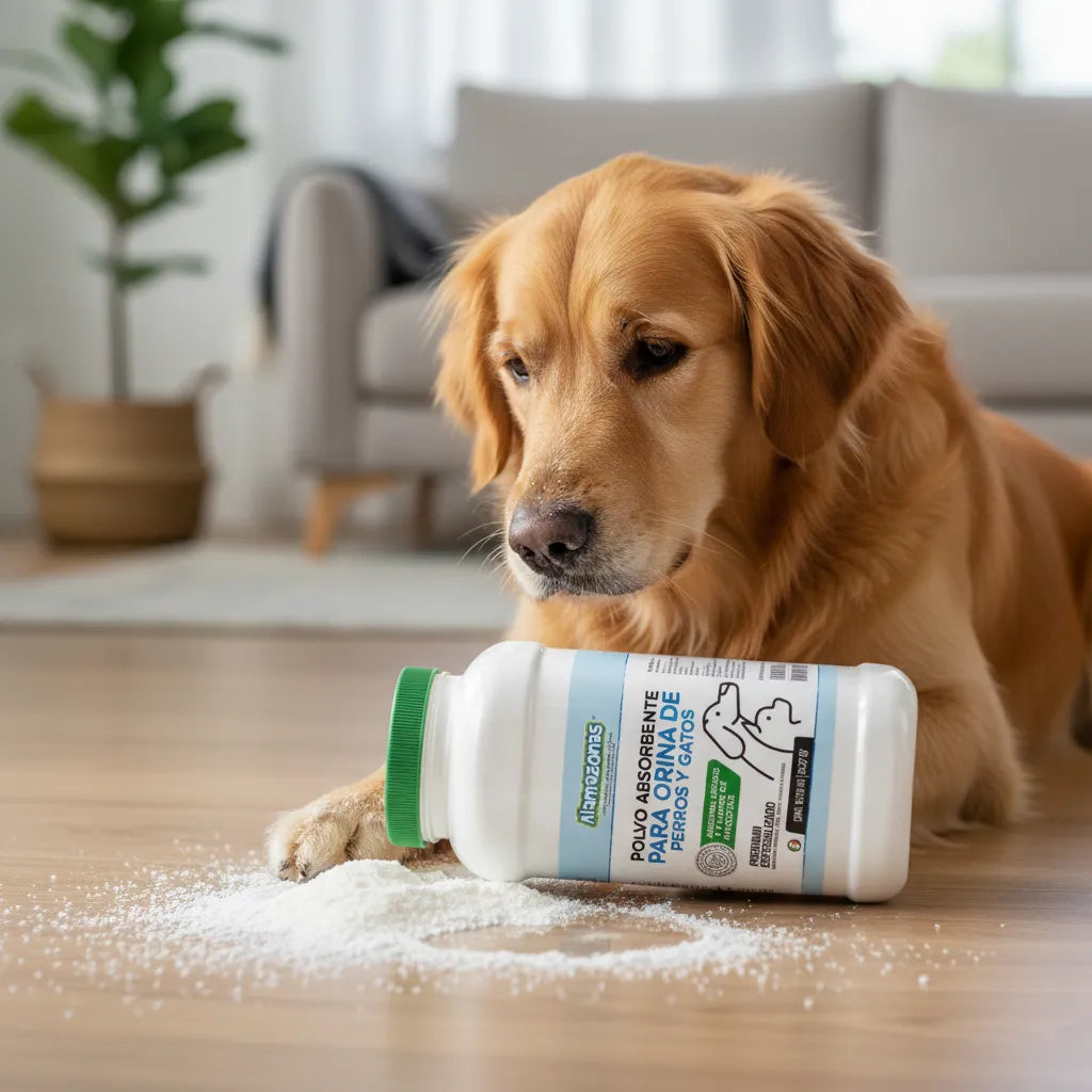 Polvo Absorbente para Orina y Vómito de Mascotas 1kg