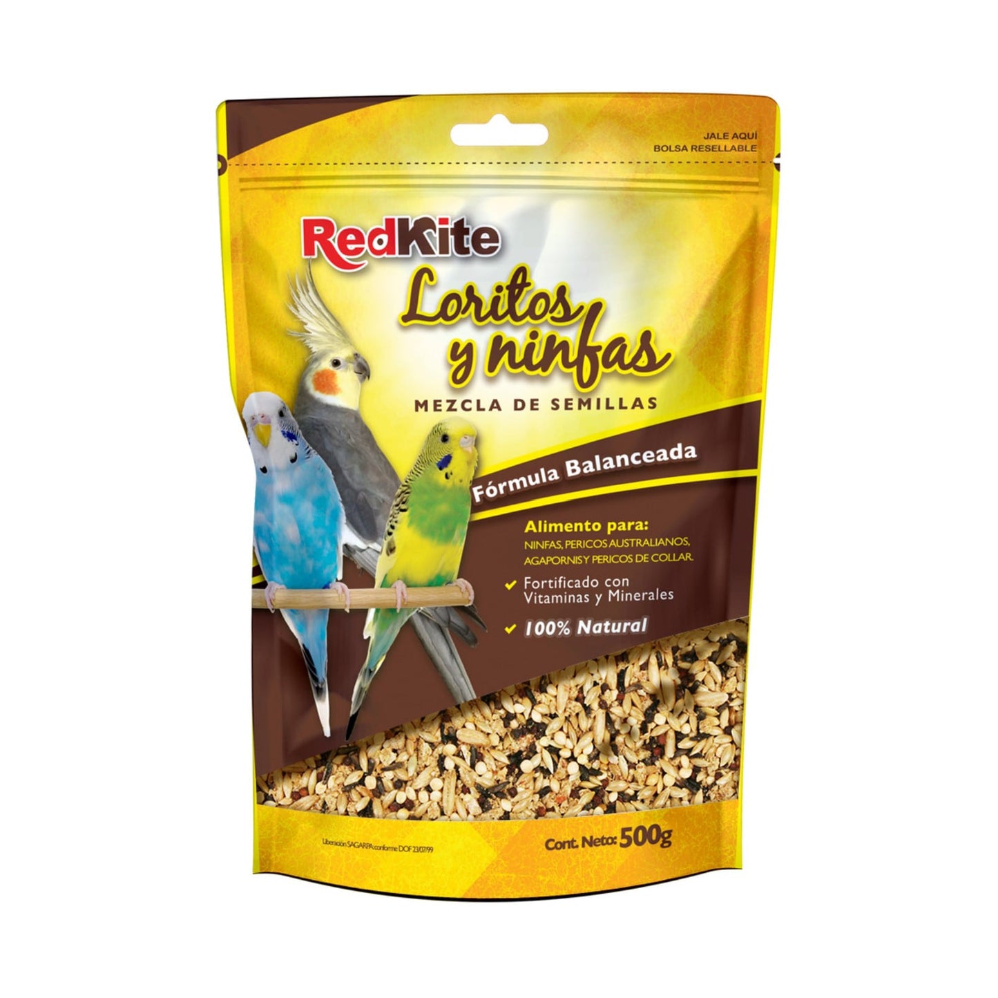 MEZCLA DE SEMILLAS PARA LORITOS Y NINFAS 500 G
