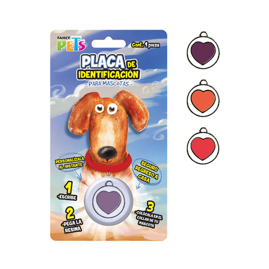 PLACA DE IDENTIFICACION CORAZON