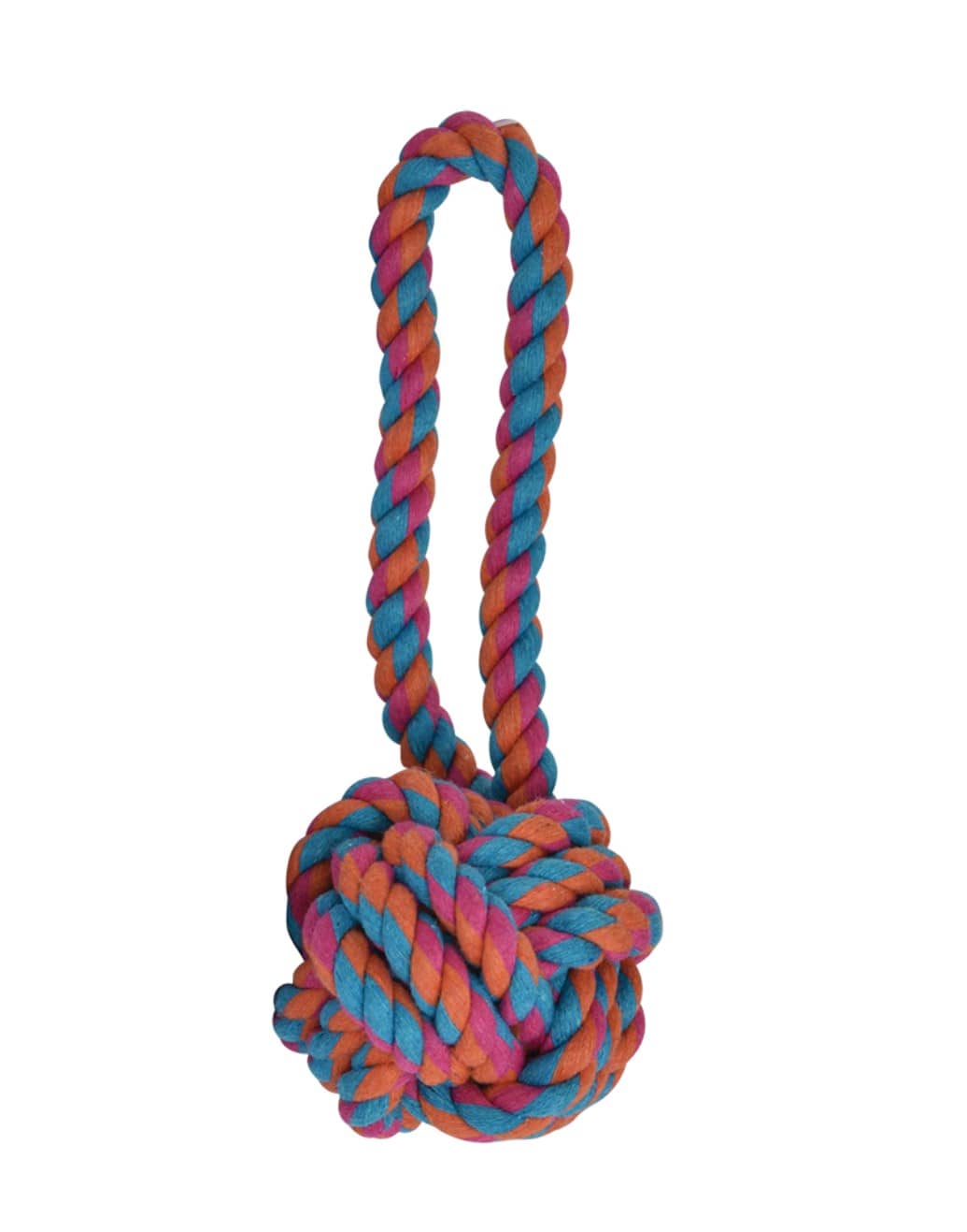 JUGUETE BOLA DE HILO MULTICOLOR C/JALADERA PAL THREAD