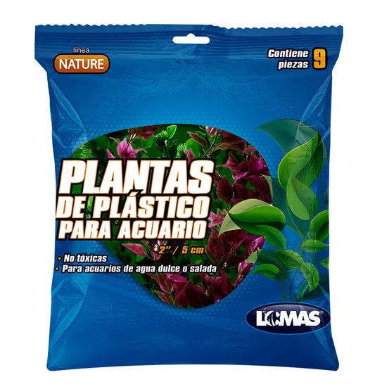 PLANTA P/ACUARIO 5 CM - 9 PZ